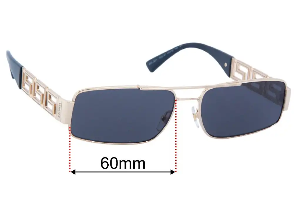 Versace MOD 2257 60mm Replacement Lenses